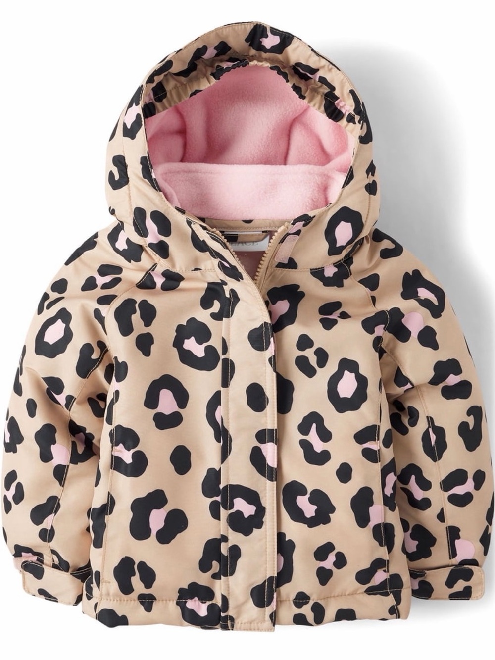 The Children’s Place 3-In-1 Leopard Print/Pink Winter Jacket, Size 2T